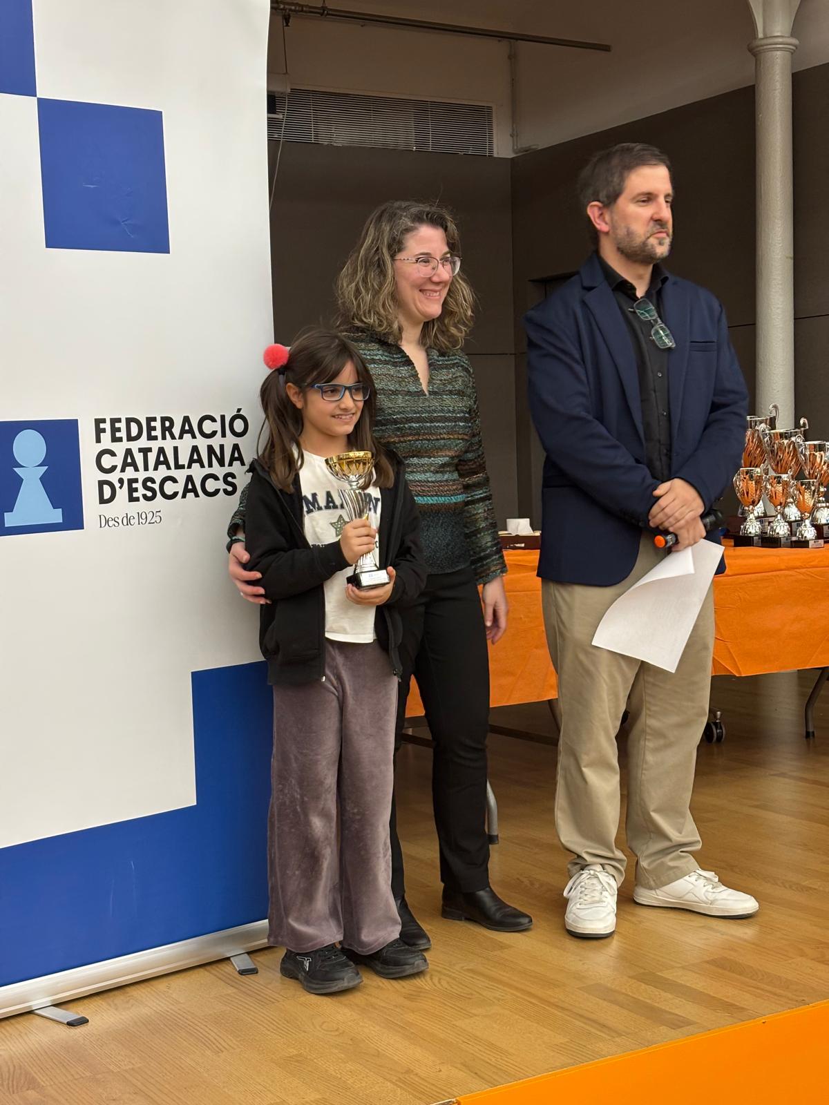 Laia Cid campiona de Catalunya d'escacs ràpids 2025