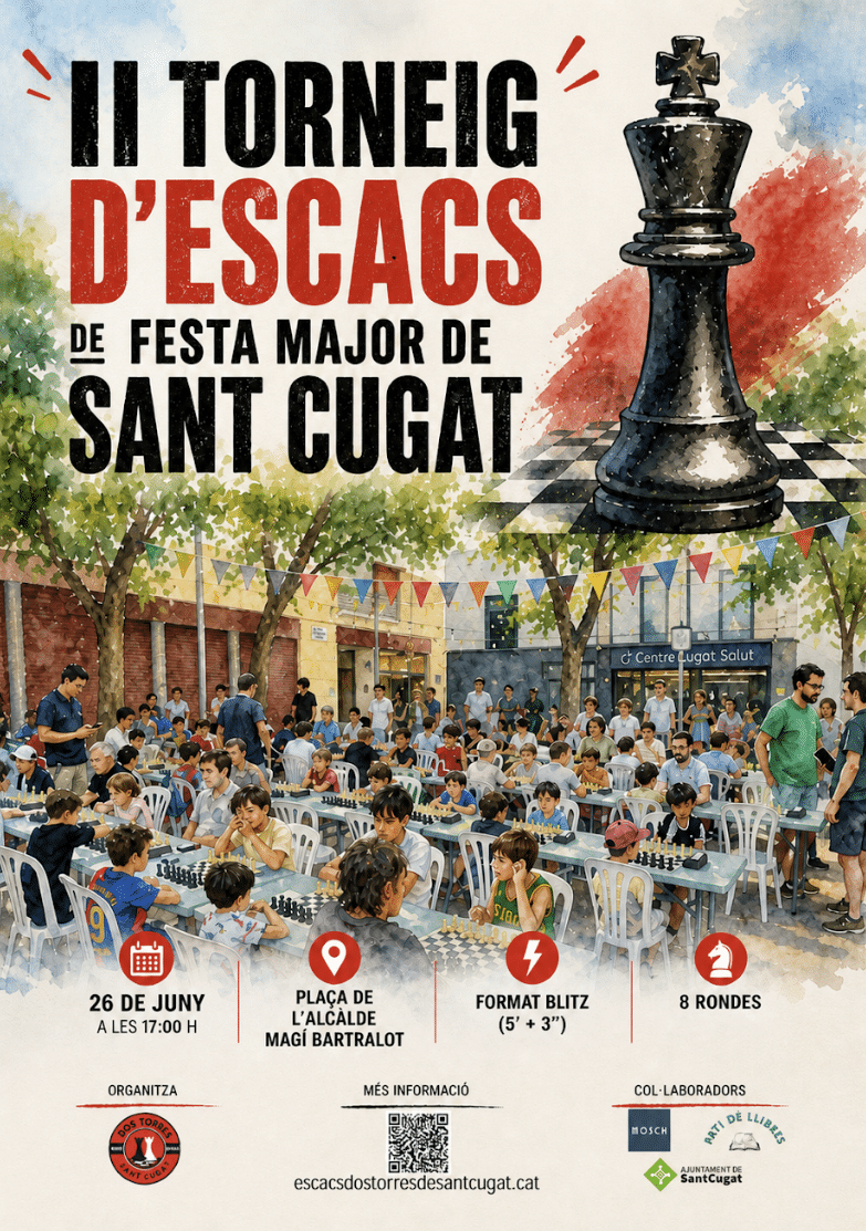 Torneig escacs Festa Major Sant Cugat 2026
