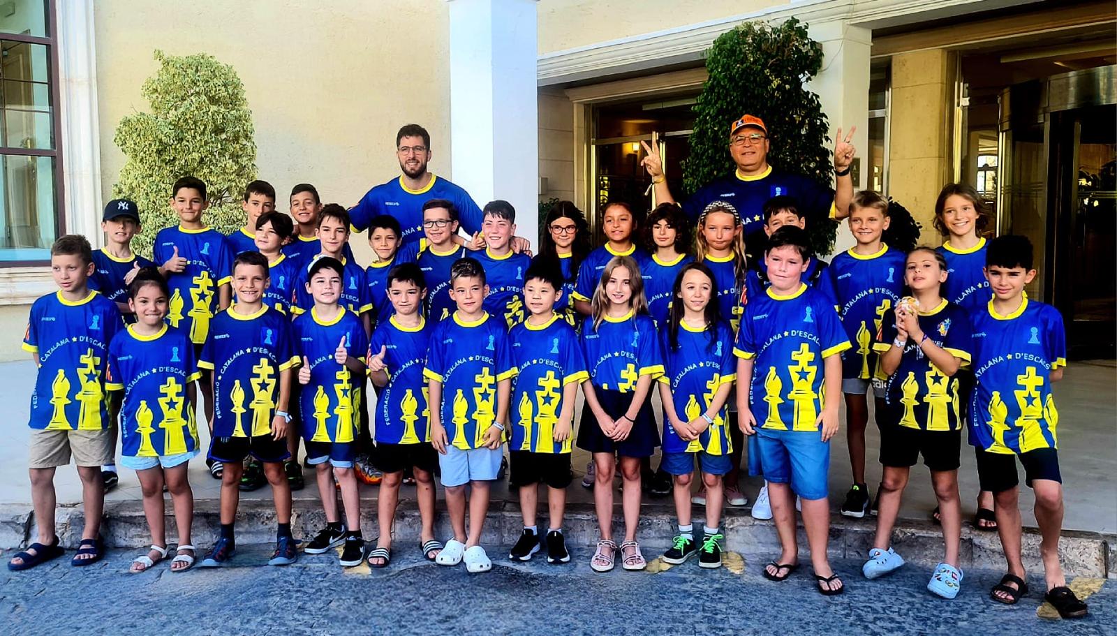 Delegació catalana d'escacs al Campionat d'Espanya Sub10