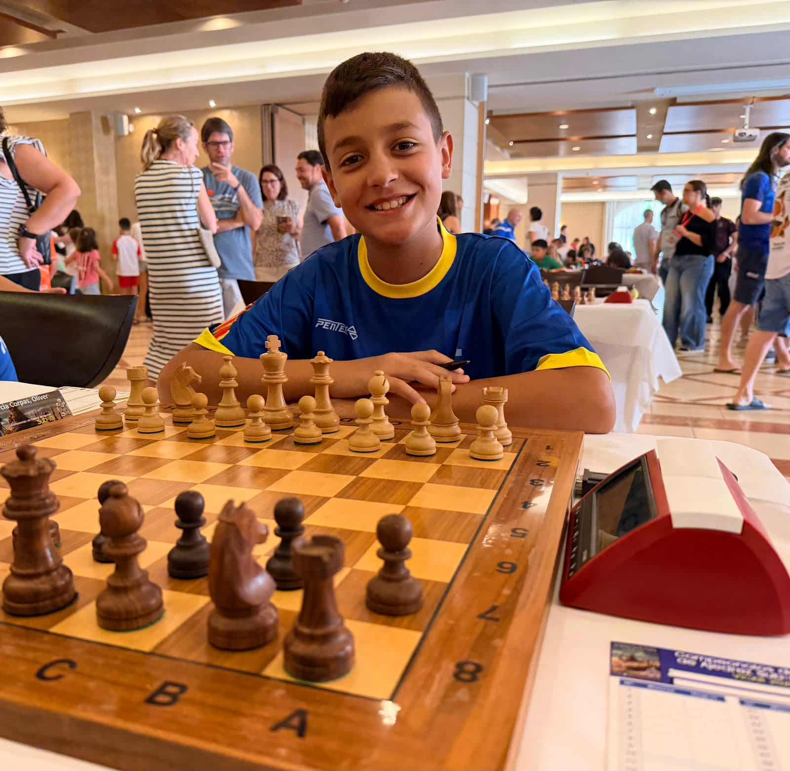 Oliver Garcia jugant al Campionat d'Espanya Sub10