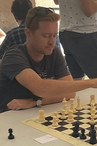 Marc Almeria Vivo, professor del Club d'escacs Dos Torres de Sant Cugat